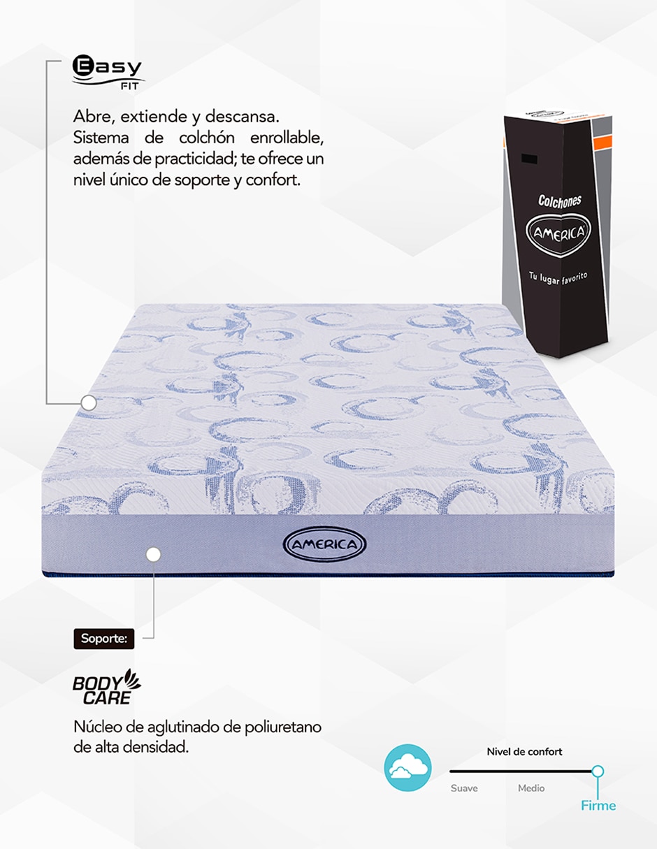 Colchón en caja America Ocean confort semi suave