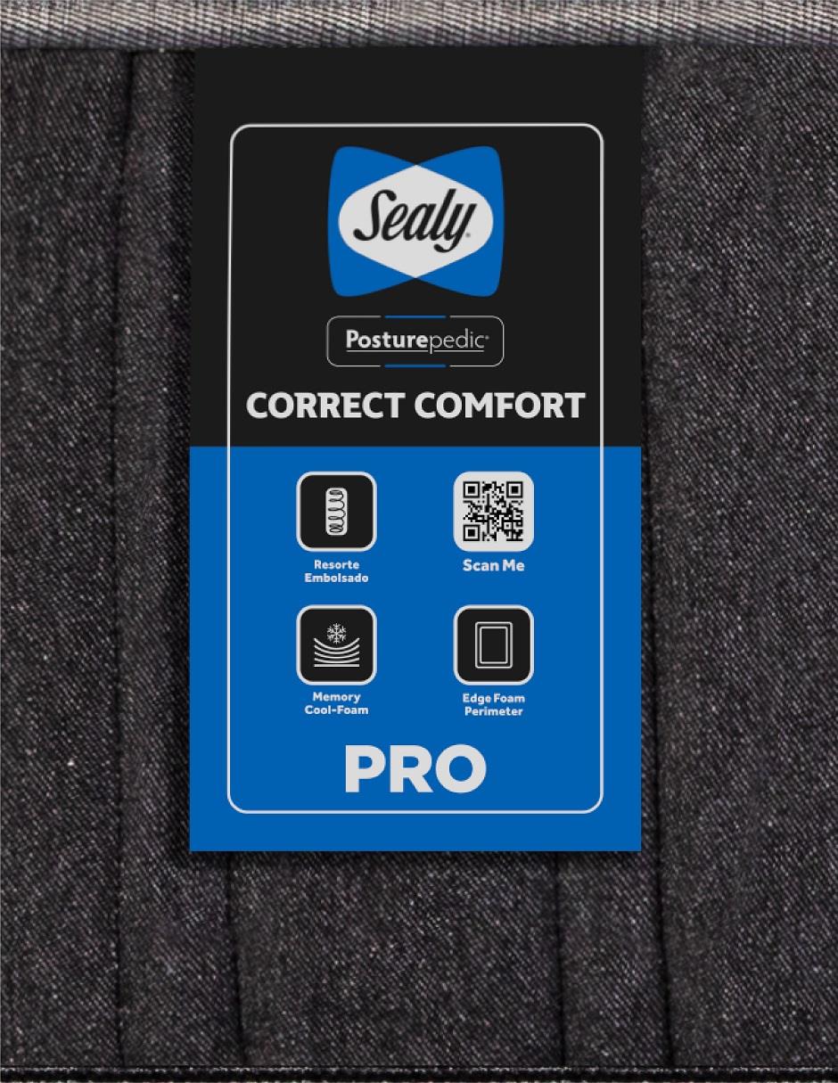 Colchón regular Sealy Armin confort medio