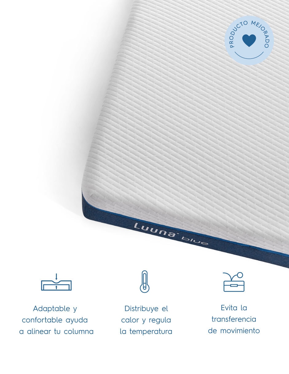 Colchón en caja Luuna Blue confort medio