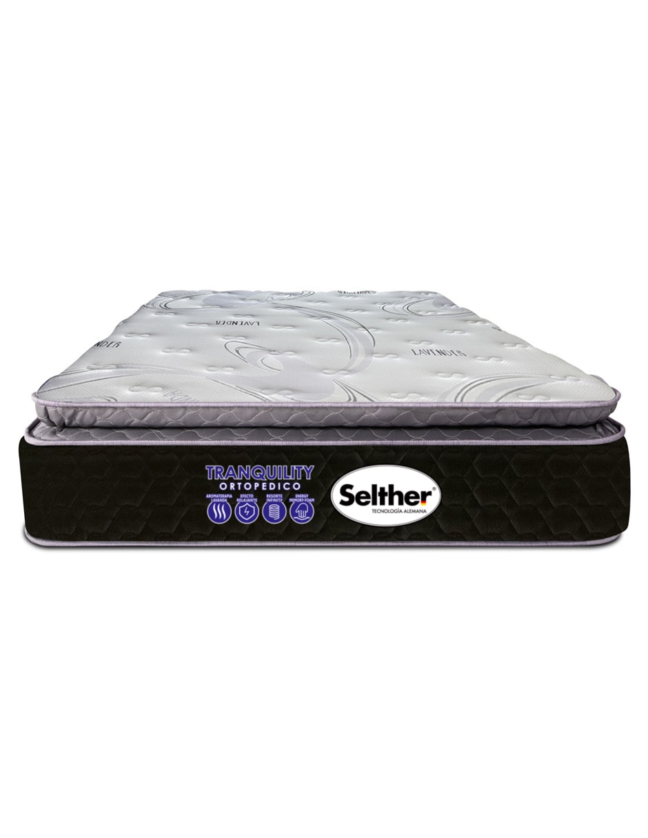 Colchón regular Selther Tranquility Acero & Microcel confort medio