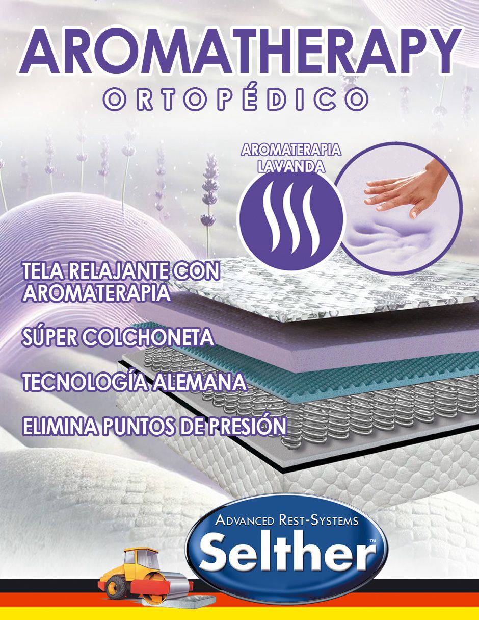 Colchón regular Selther Tranquility Acero & Microcel confort medio
